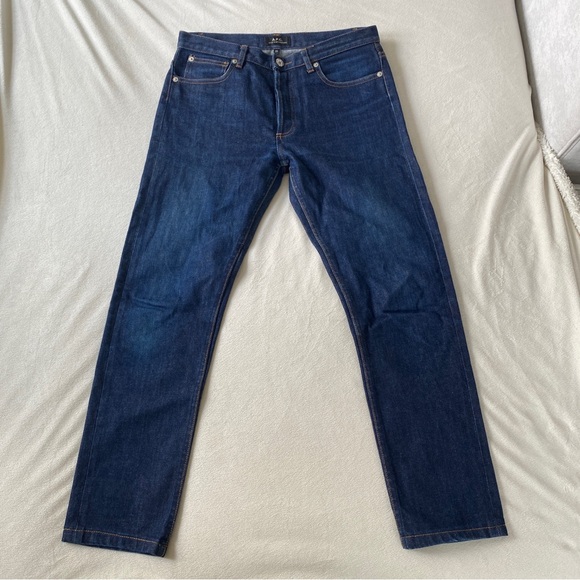 A.P.C. Other - A.P.C. Selvedge Dark Blue Denim Slim Straight Leg Mid Rise Jean Size 29
